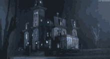 Gif animé gothique maison